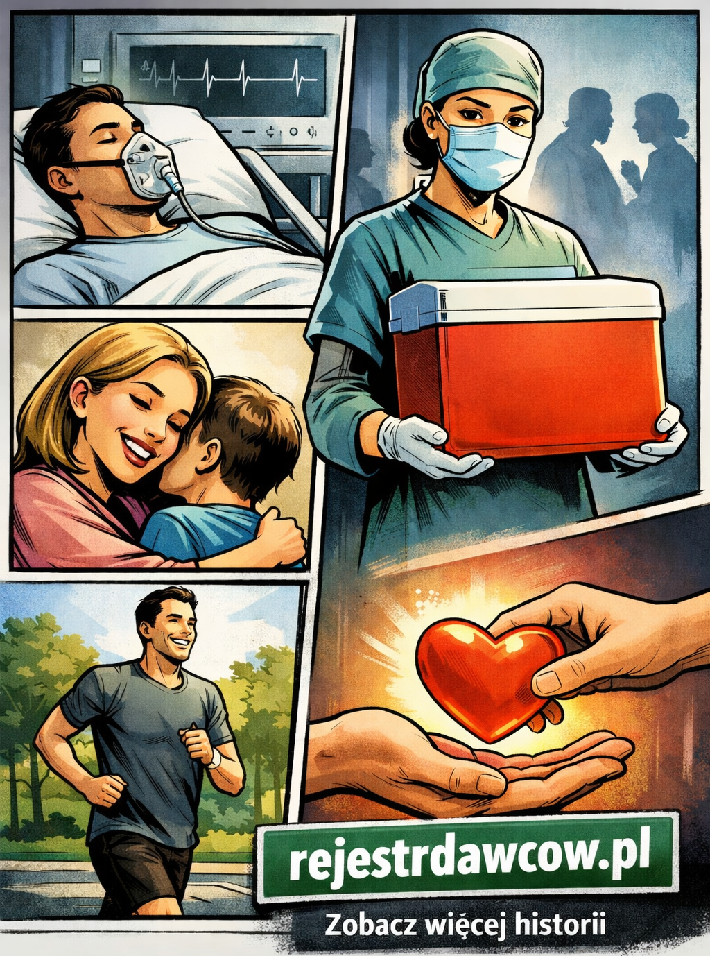 Dar życia w historiach — komiksy