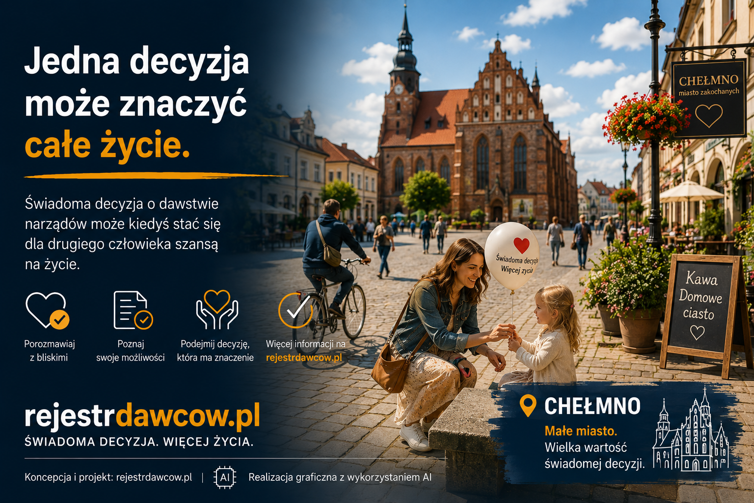 Wizualizacja Chełmno w projekcie Miasta świadome dawstwa
