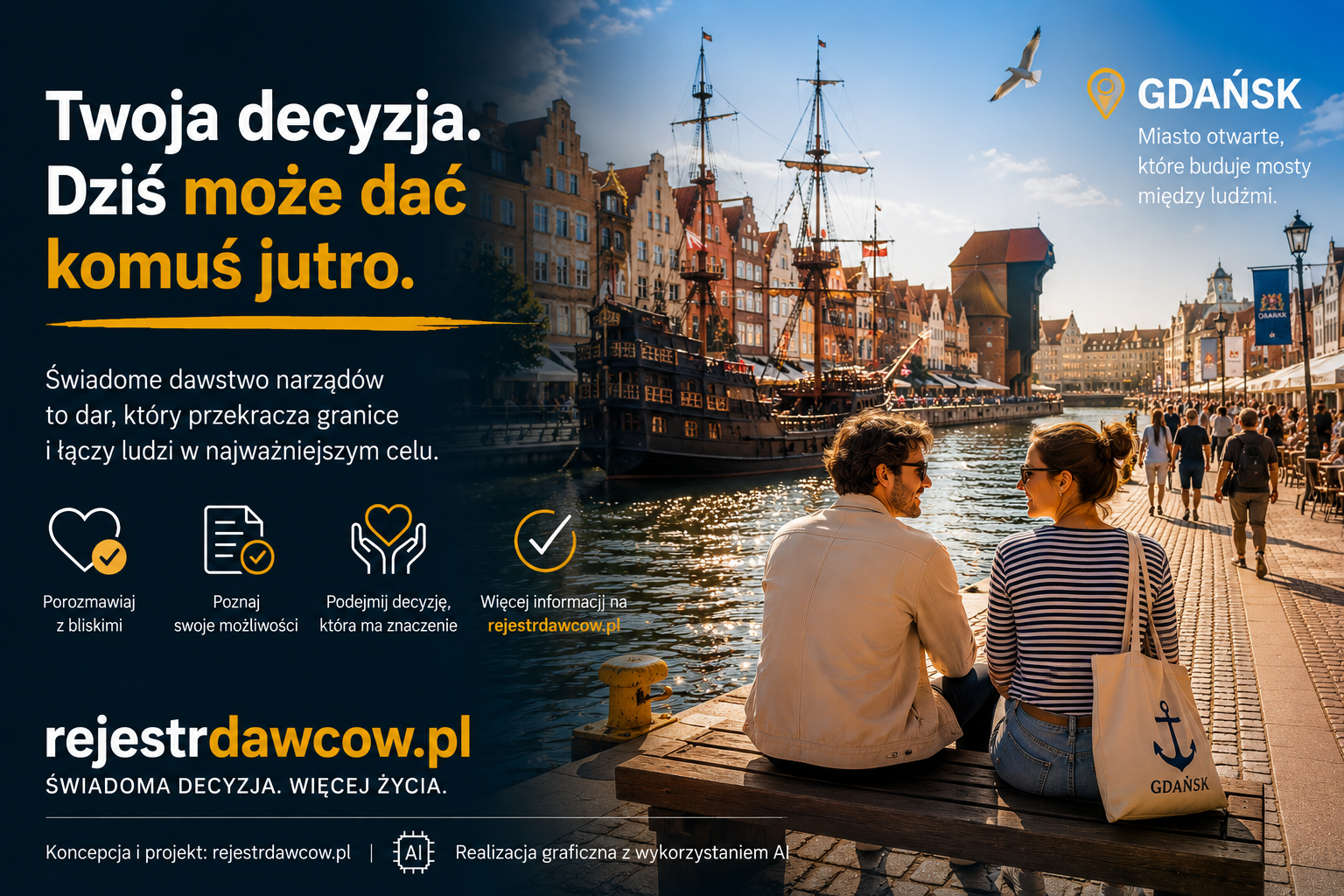 Wizualizacja Gdańsk w projekcie Miasta świadome dawstwa