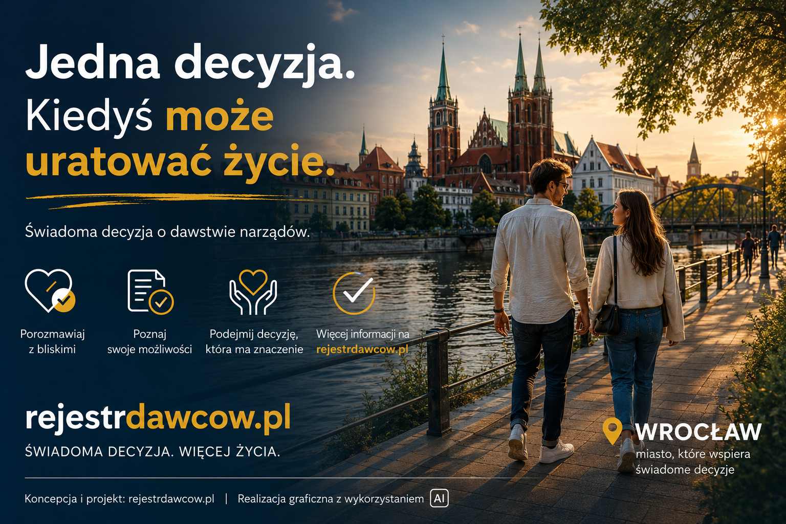 Wizualizacja Wrocław w projekcie Miasta świadome dawstwa